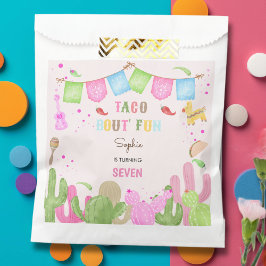 Bolsa De Papel Taco acerca de diversión fiesta de cumpleaños chic