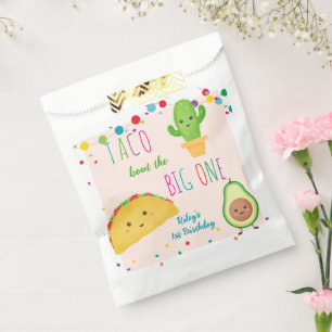Bolsa De Papel Taco acerca del gran uno - fiesta de cumpleaños
