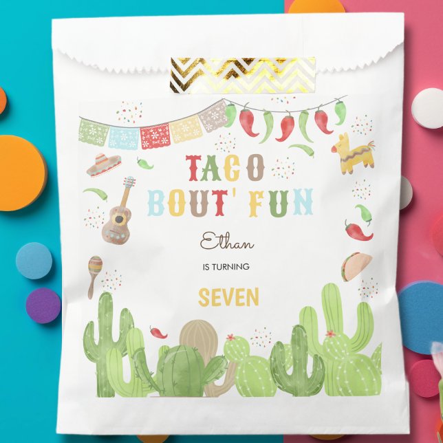Bolsa De Papel Taco bout' fiesta de cumpleaños méxico (Subido por el creador)