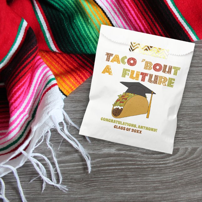 Bolsa De Papel Taco sobre una futura divertida fiesta de graduaci (Subido por el creador)