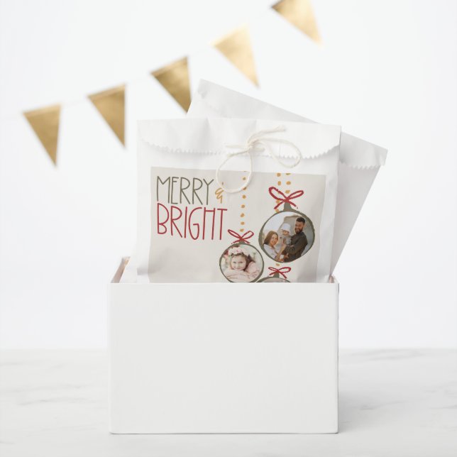 Bolsa De Papel Tarjeta de Fiesta navideño para Navidades de la fa (Fiesta)