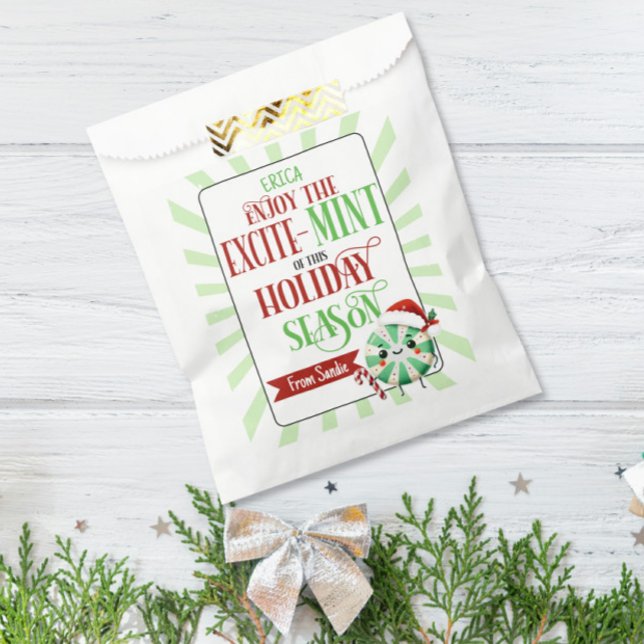 Bolsa De Papel Tarjeta de vacaciones festiva de menta especial co (Subido por el creador)