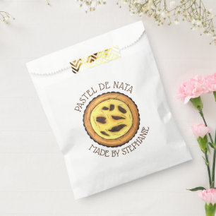 Bolsa De Papel Tarta de huevo con crema pastelera portuguesa Past