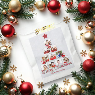 Bolsa De Papel Tasty Candy Cane Christmas Tree Collage de fotos