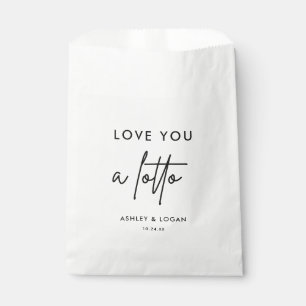 Bolsa De Papel Te amo el boleto de lotería Boda