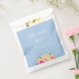 Bolsa De Papel Té de flores elegante Desayuno nupcial
