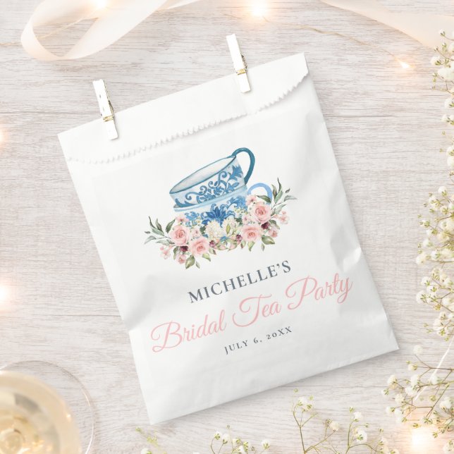 Bolsa De Papel Tea Fiesta Bridal Shower (Cortado)