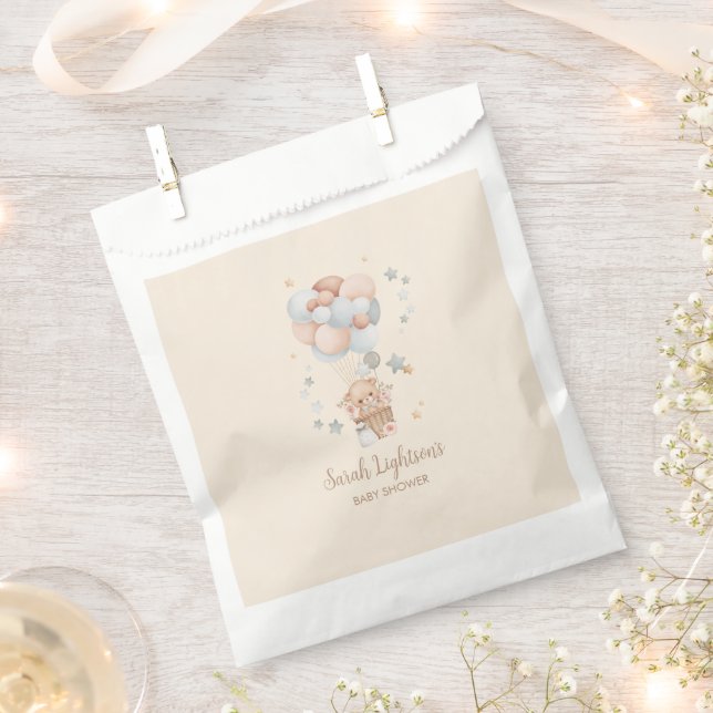 Bolsa De Papel Teddy Bear Baby Shower (Cortado)