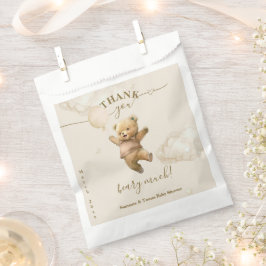 Bolsa De Papel Teddy Bear Bearly Wait Air Balloon Baby Shower
