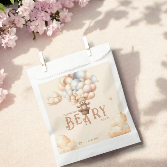 Bolsa De Papel Teddy Bear Bearly Wait Sexo Neutral Globos (Subido por el creador)