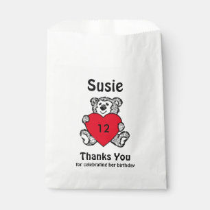 Bolsa De Papel Teddy Bear Gracias