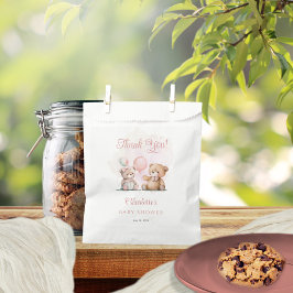 Bolsa De Papel Teddy Oce es un Chica espera temprano Baby Shower