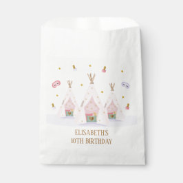 Bolsa De Papel Teepee Spa Birthday Party