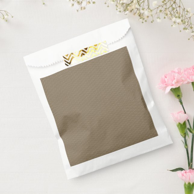 Bolsa De Papel Tejido marrón con un patrón vertical repetitivo (Sellado)
