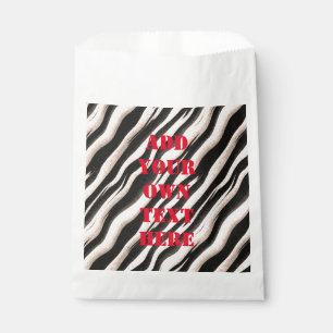 Bolsa De Papel Tejidos cebra textura sin fisuras + tus ideas
