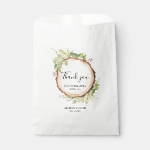 Bolsa De Papel Tema al aire libre del bosque del arbolado rústic