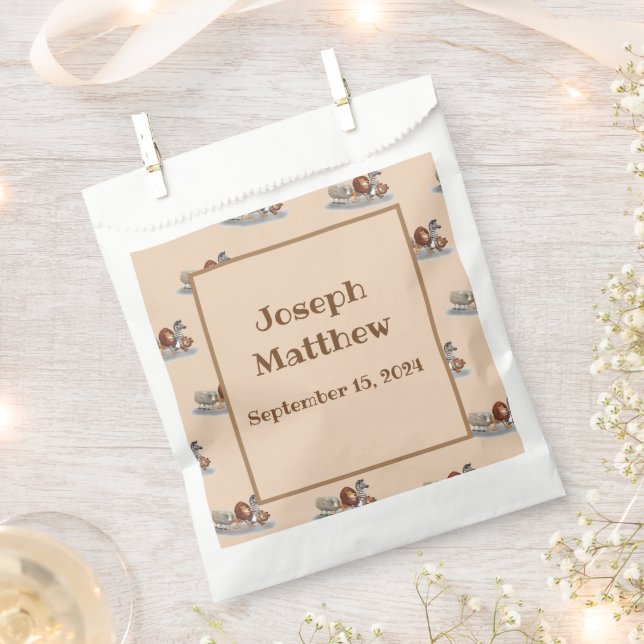 Bolsa De Papel Tema de animales rellenos curados (Cortado)