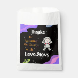 Bolsa De Papel Tema de fiesta de cumpleaños espacial