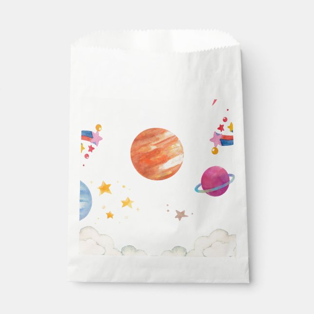 Bolsa De Papel Tema de la galaxia en el espacio ultraterrestre -  (Anverso)