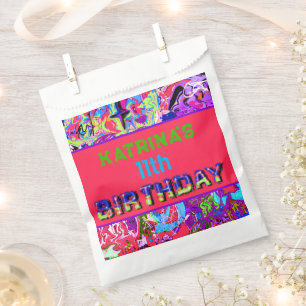Bolsa De Papel Tema del graffiti cumpleaños