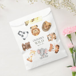Bolsa De Papel Tema safari cumpleaños primero salvaje