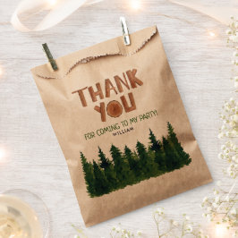 Bolsa De Papel Tema Woodland Gracias Cumpleaños
