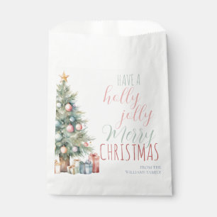 Bolsa De Papel Temporada navideña del regalo de Navidad de Holly