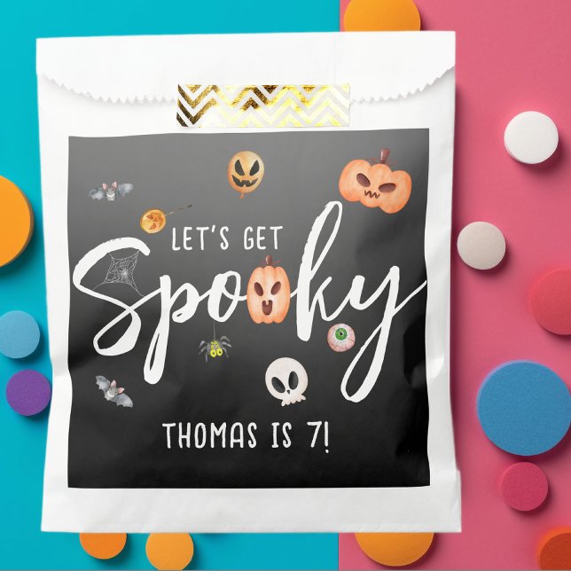 Bolsa De Papel ¡Tengamos miedo! fiesta de cumpleaños de halloween (Subido por el creador)