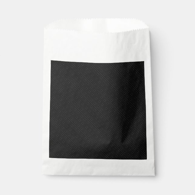 Bolsa De Papel Terciopelo Negro Fleur de Lis (Anverso)