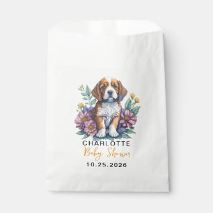 Bolsa De Papel Terracota de perro de pipa moderna Baby Shower