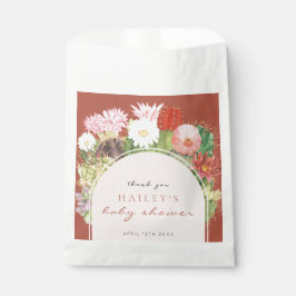 Bolsa De Papel Terracotta Boho Bloom Cactus Baby Shower