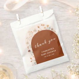 Bolsa De Papel Terracotta Fall Boho Wildflower Arch Baby Shower
