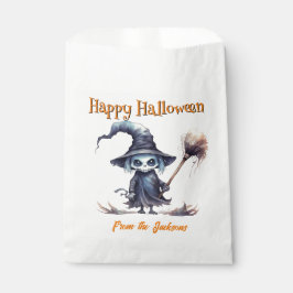 Bolsa De Papel TESTIGO DE Halloween CREEPY SKELETON personalizado