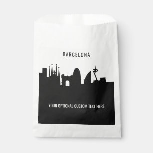 Bolsa De Papel Texto del personalizado Barcelona Landmarks