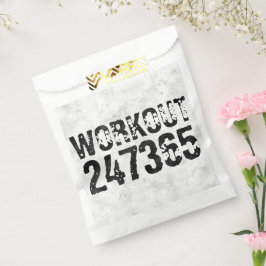 Bolsa De Papel Texto escrito y raspado Workout 247365 rústico