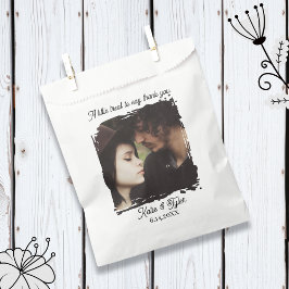 Bolsa De Papel Thank You Gift | Photo Template Wedding
