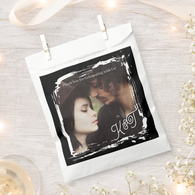 Bolsa De Papel Thank You | Photo Template Wedding (Cortado)