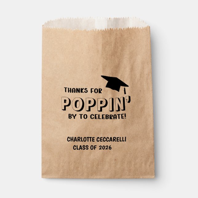 Bolsa De Papel Thanks for POPPIN' by Graduation  (Anverso)