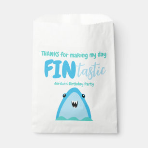Bolsa De Papel Tiburón Fin-Tártico Gracias Niños Bajo El Mar