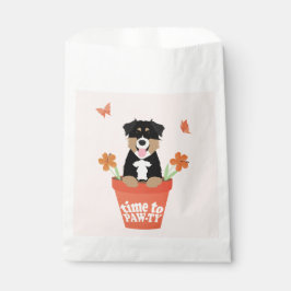 Bolsa De Papel Tiempo De Pintar Perro Pastor Australiano