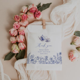 Bolsa De Papel Tiempo Para El Té Toile Baby Shower