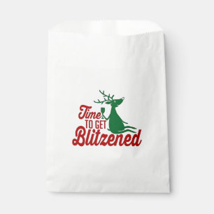 Bolsa De Papel Tiempo para ser Blitzeneado Reno de Navidad