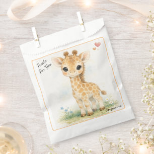 Bolsa De Papel Tierno Safari de Jirafa Alta Pequeña Maravilla Fie