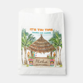 Bolsa De Papel Tiki Luau | Playa tropical