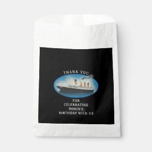 Bolsa De Papel Titanday Black RMS White Star Line Ship