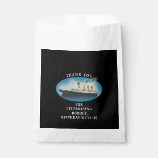 Bolsa De Papel Titanday Black RMS White Star Line Ship