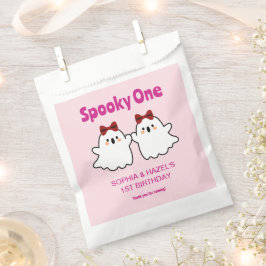 Bolsa De Papel Tocante un par de Chicas gemelos Halloween 1er cum