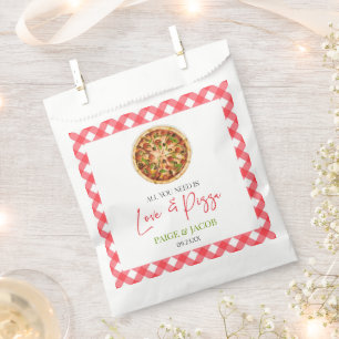 Bolsa De Papel Todo lo que necesitas es amor y un ensayo de pizza