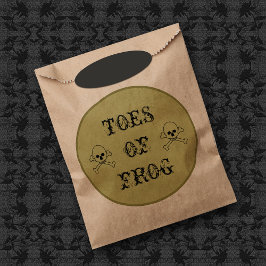 Bolsa De Papel Toes of Frog Witch's Potion Label