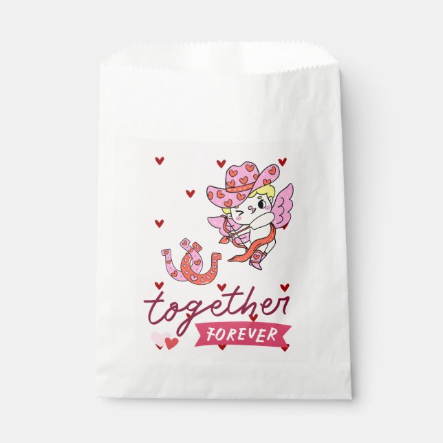 BOLSA DE PAPEL TOGETHER FOREVER COUNTRY STYLE  (Anverso)